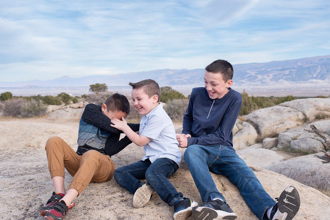 3 brothers tickling each other-Cedar City Utah Family Photographer-Bethany Allen
